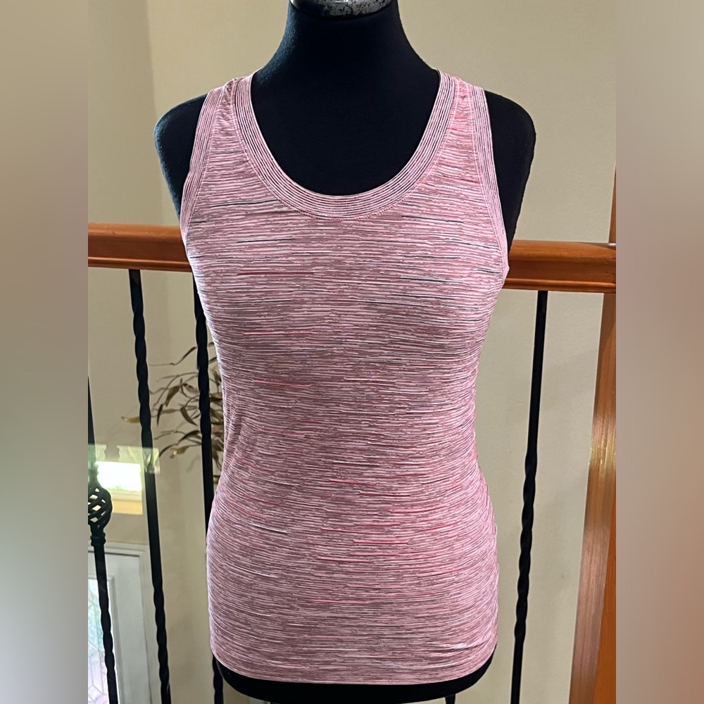 Sleeveless Heathered Pink ATHLETA Tank Top women size S
